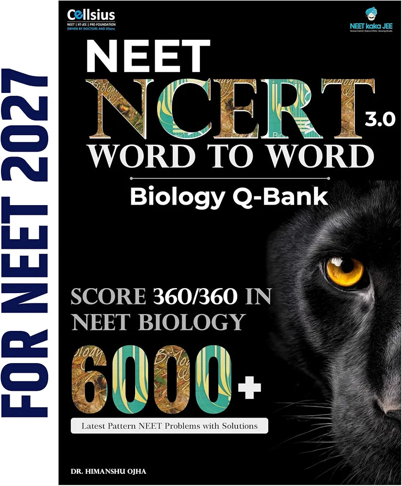 NCERT Word to Word Biology 2.0 Question Bank, 6000+ MCQs for NEET, CUET, Board Exams, Class 11-12