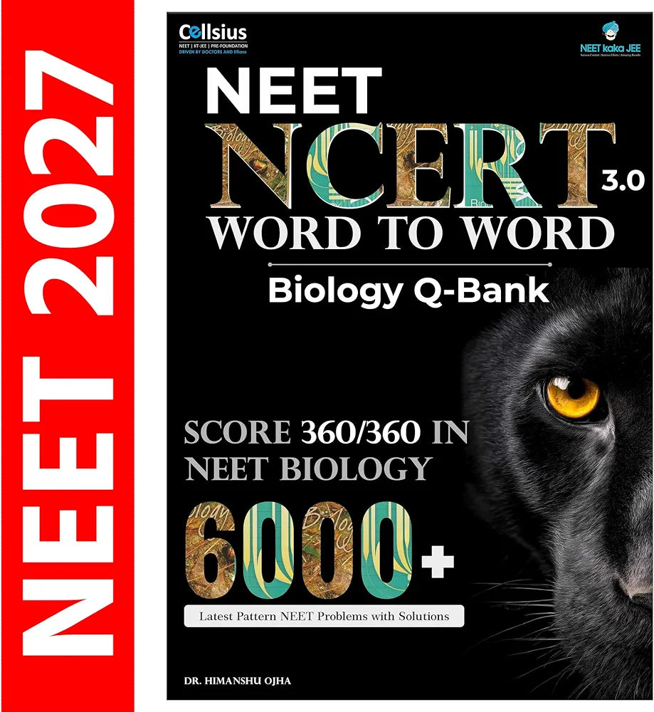 NCERT Word to Word Biology 2.0 Question Bank, 6000+ MCQs for NEET, CUET, Board Exams, Class 11-12