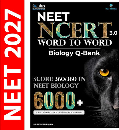 NCERT Word to Word Biology 2.0 Question Bank, 6000+ MCQs for NEET, CUET, Board Exams, Class 11-12